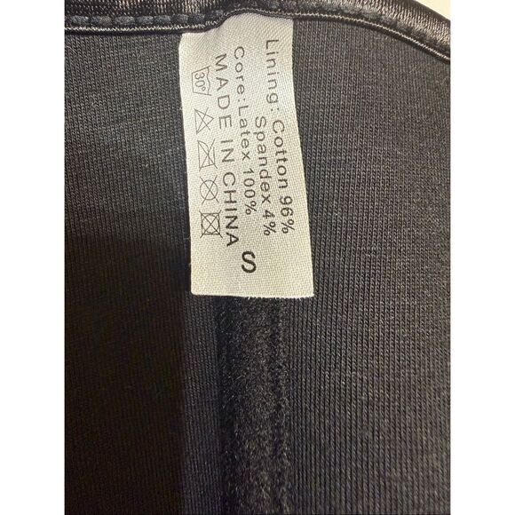 Spandex Women's Zip Front Tummy Control Corset Waist Trainer Black Sz Small NWOT - Picture 10 of 10